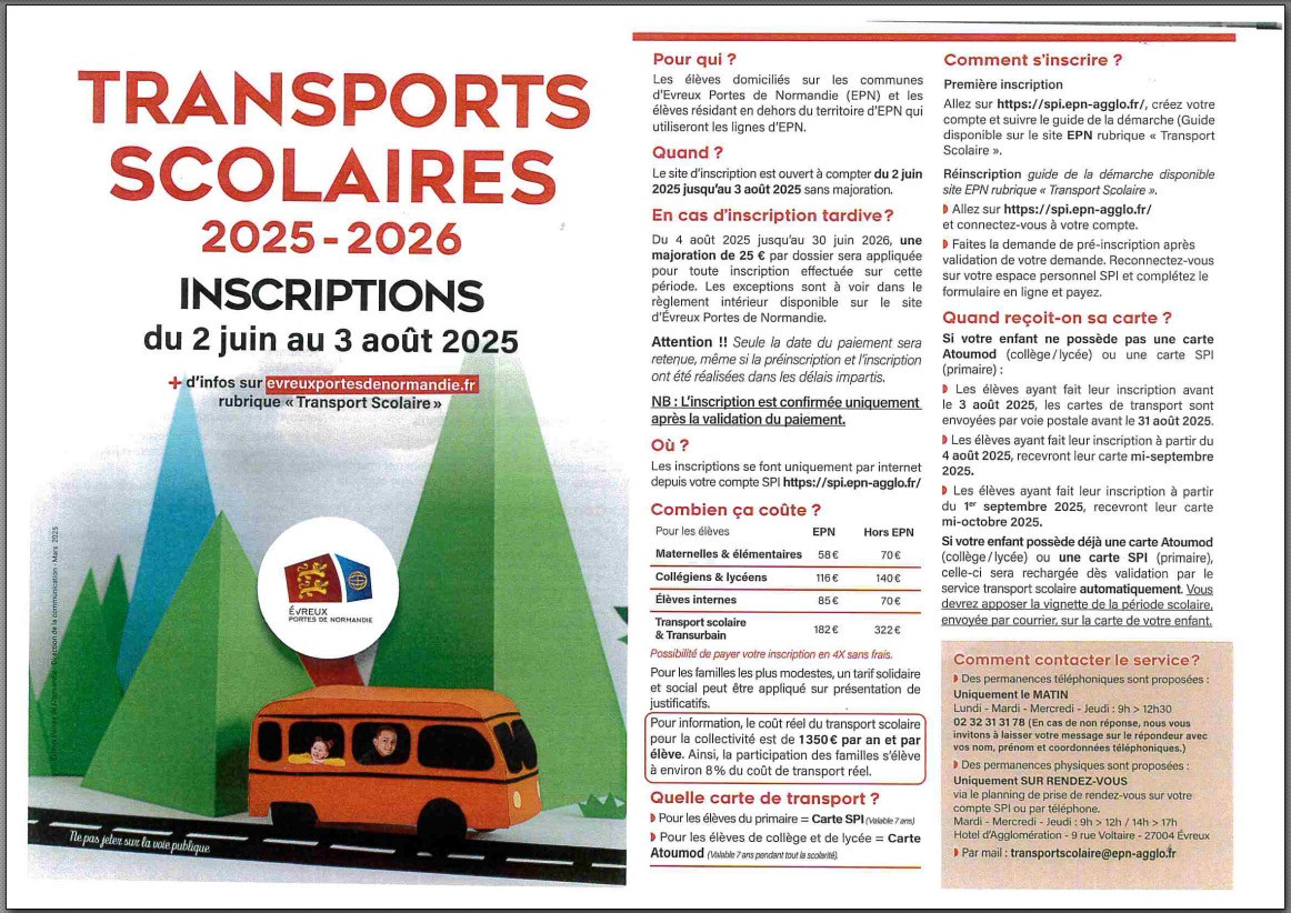 transport Scolaire 2025-2026